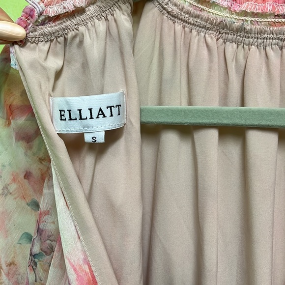 Elliott Astrid Floral Dress Asymmetrical Formal Maxi Midi - Picture 9 of 10